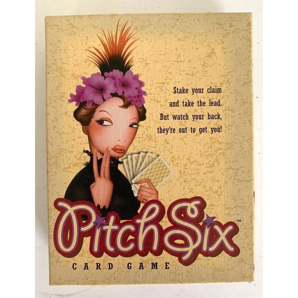2002 Parker Bros. PITCH SIX Card Game Stake your claim! Complete